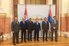 10 December 2019 The MPs with the President of the International Foundation for the Unity of Orthodox Christian Nations Prof. Dr Valery Alekseyev